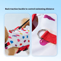 HKM-2436157 Cute Cartoon Dog Life Vest for Swimming, Durable Cloth, Various Sizes Available (XS-XXL)