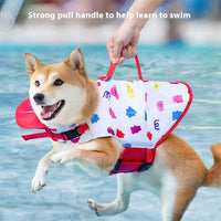 HKM-2436157 Cute Cartoon Dog Life Vest for Swimming, Durable Cloth, Various Sizes Available (XS-XXL)