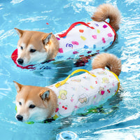 HKM-2436157 Cute Cartoon Dog Life Vest for Swimming, Durable Cloth, Various Sizes Available (XS-XXL)