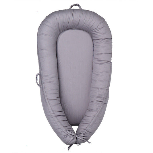 HKM-243667 Foldable Cotton Newborn Bionic Bed - 80 x 50 CM, Available in White, Pink, Gray, Orange, and Fruit Green