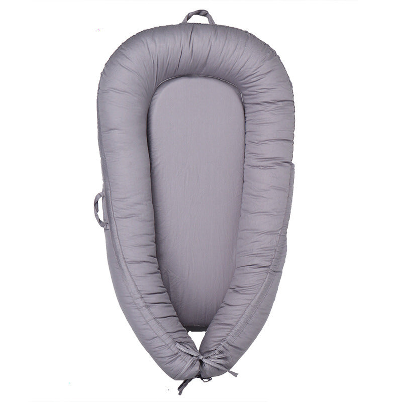 HKM-243667 Foldable Cotton Newborn Bionic Bed - 80 x 50 CM, Available in White, Pink, Gray, Orange, and Fruit Green