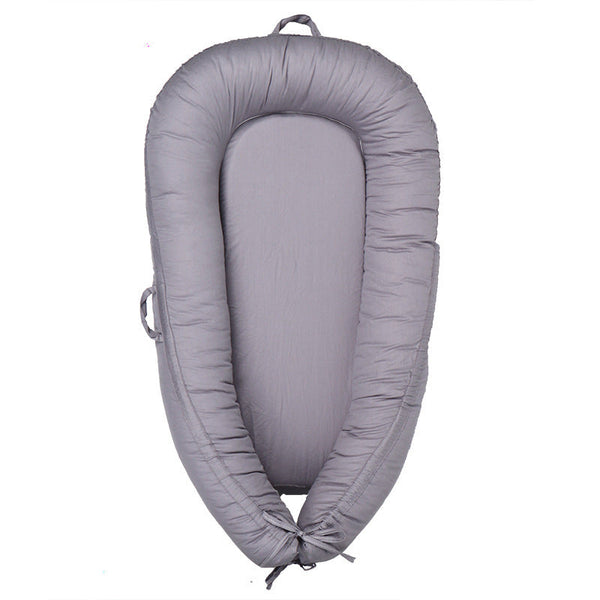 HKM-243667 Foldable Cotton Newborn Bionic Bed - 80 x 50 CM, Available in White, Pink, Gray, Orange, and Fruit Green