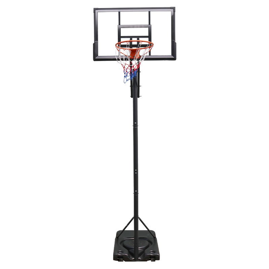 HKM-243859 Adjustable Portable Basketball Hoop with PC Backplate, Large Base and Wheels (7.55-10.00 Ft)