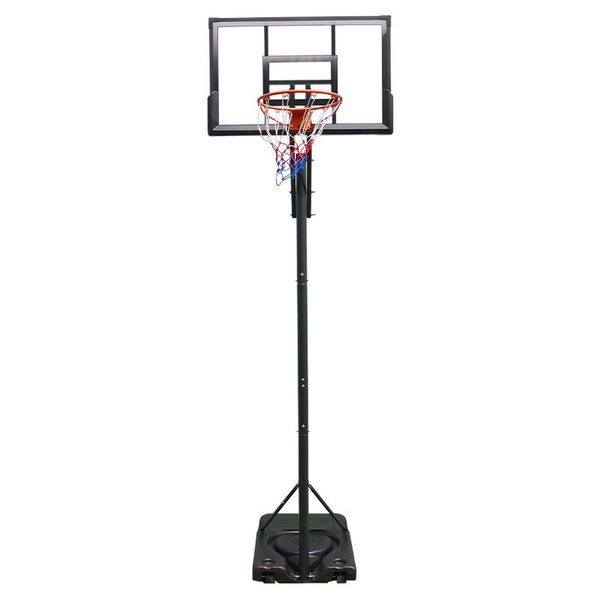 HKM-243859 Adjustable Portable Basketball Hoop with PC Backplate, Large Base and Wheels (7.55-10.00 Ft)