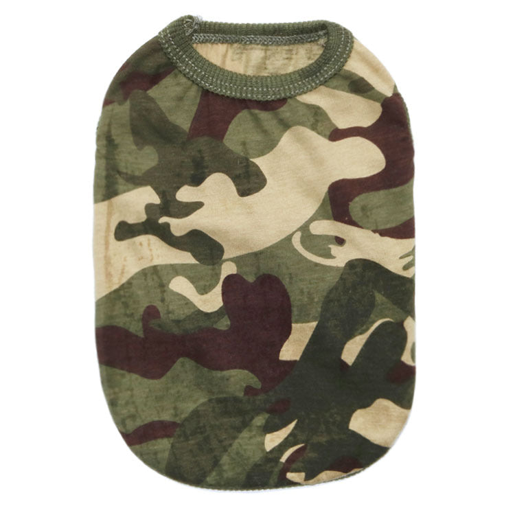 HKM-2439741 Cotton Camouflage Dog Vest for Spring and Summer in Yellow, Green, and Khaki