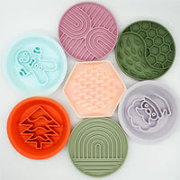 HKM-2441533 Two-in-One Slow-Eat Bowl for Pets - Anti-Choke Non-Slip Edible Silicone Honeycomb Design