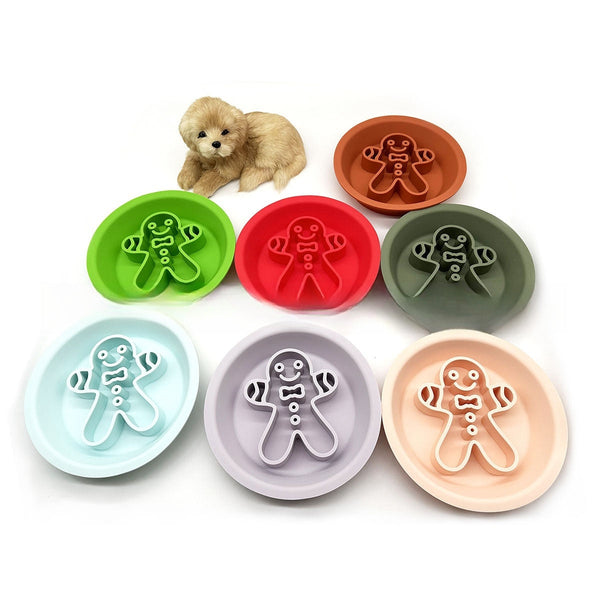 HKM-2441533 Two-in-One Slow-Eat Bowl for Pets - Anti-Choke Non-Slip Edible Silicone Honeycomb Design