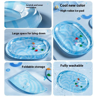 HKM-2443197 Large Inflatable Cat Water Cushion Pet Bed with Ice Pad and Inflator