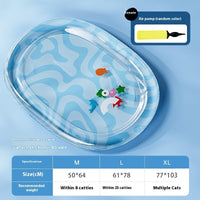 HKM-2443197 Large Inflatable Cat Water Cushion Pet Bed with Ice Pad and Inflator