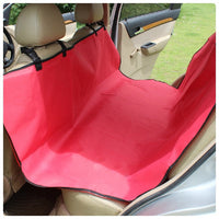 HKM-2446141 Multifunctional Waterproof Pet Car Seat Cushion - Detachable, Available in Red, Black, Blue, and Footprints Design