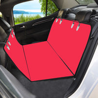 HKM-2446141 Multifunctional Waterproof Pet Car Seat Cushion - Detachable, Available in Red, Black, Blue, and Footprints Design