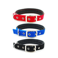 HKM-2446909 Reflective Nylon Dog Collars with Traction Belt - Medium to XL Sizes Available