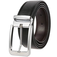 HKM-244691 Cowhide Leather Pin Buckle Belt for Men - Model LY35-21796-2