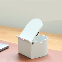 HKM-244691 Multifunctional Lazy Desktop Mobile Phone Holder in Cool Gray and Pumpkin Red