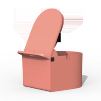 HKM-244691 Multifunctional Lazy Desktop Mobile Phone Holder in Cool Gray and Pumpkin Red