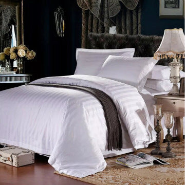HKM-244755 Four-Piece Hotel Bedding Set in Polyester Cotton - Soft and Durable Comfort