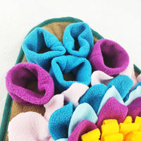 HKM-2447933 Pet Sniffing Feeding Pad - 48x48CM Plush Activity Blanket for Dogs and Cats