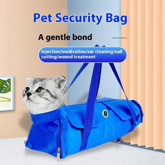 HKM-2449341 Portable Foldable Cat Diaper Bag - Durable Nylon Pet Handbag in Multiple Colors and Sizes