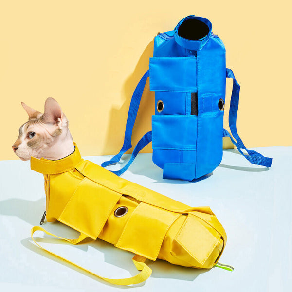 HKM-2449341 Portable Foldable Cat Diaper Bag - Durable Nylon Pet Handbag in Multiple Colors and Sizes