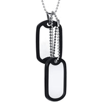 HKM-2449725 Titanium Steel Men's Necklace with Pendant - Multi-layer Bead Chain, 60cm Length