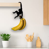 HKM-245075 Wooden Chimp Hook for Indoor Wall Decoration - Modern Simplicity for Living Room and Kitchen