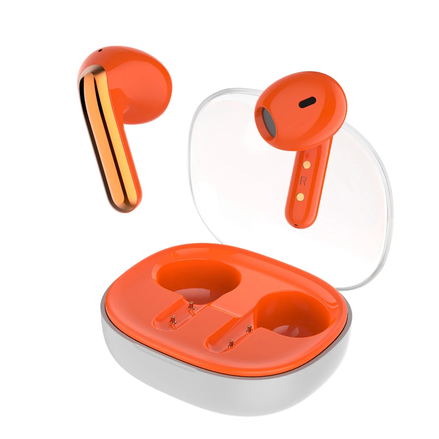 HKM-245139 Wireless Transparent Earphones Bluetooth Earbuds with Custom Features