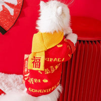 HKM-2451645 Winter Cat Costumes with Traditional Design, Soft Cotton Vests for Kittens and Puppies