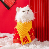 HKM-2451645 Winter Cat Costumes with Traditional Design, Soft Cotton Vests for Kittens and Puppies