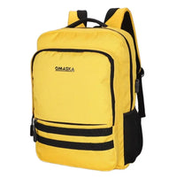 HKM-245203 Nylon Waterproof 17-Inch Laptop Backpack with USB Charging Port and Multi-Pocket Design