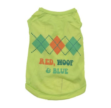 HKM-2452669 Hawaiian Print All-Poly Cotton Bikini Vest for Cats and Dogs