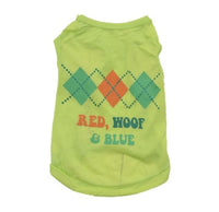 HKM-2452669 Hawaiian Print All-Poly Cotton Bikini Vest for Cats and Dogs