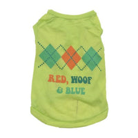 HKM-2452669 Hawaiian Print All-Poly Cotton Bikini Vest for Cats and Dogs