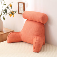 HKM-245267 Korean Style Large Backrest Cushion with Arm and Neck Support, Linen & Pearl Cotton Filling