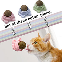 HKM-2454333 Wall-Mounted Catnip Balls for Cats - Natural Dental Chew Toys with Healthy Benefits