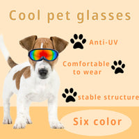 HKM-2454461 Cat Outdoor Windproof Sunglasses - Waterproof and Wear-Resistant PC Glasses for Pets