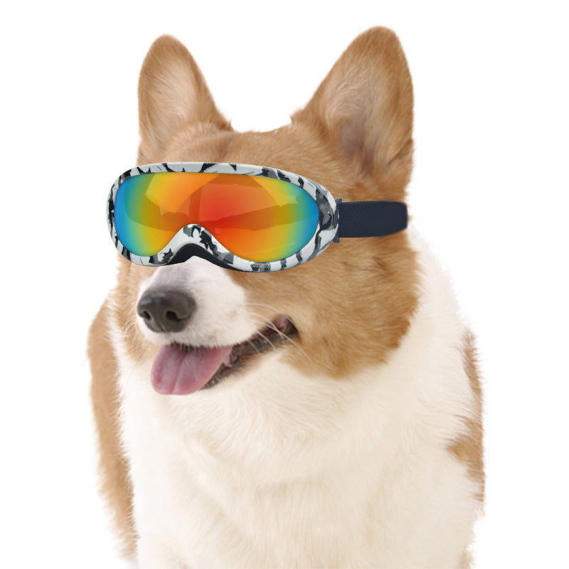 HKM-2454461 Cat Outdoor Windproof Sunglasses - Waterproof and Wear-Resistant PC Glasses for Pets
