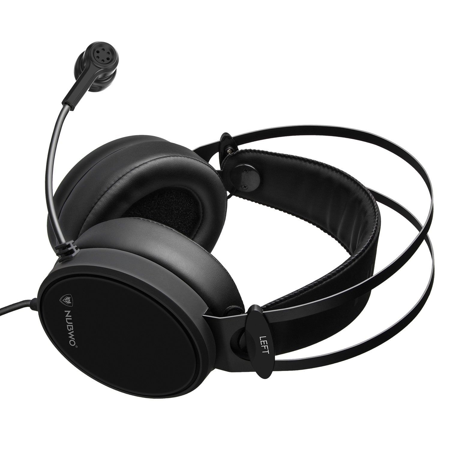 HKM-245459 Wired Headset with Heavy Bass for Gaming and Communication - 3.5mm Jack, Including Microphone, 50mm Speakers, Comfortable Design