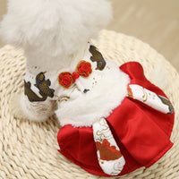 HKM-2455229 New Year's Red Koi Fish Skirt for Pets - Stylish & Comfortable Dog and Cat Clothing