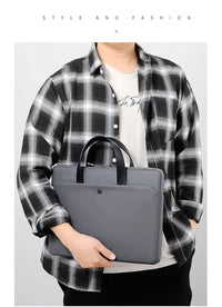 HKM-245523 Large Capacity Briefcase for Office and Conference Use, Storage Laptop Bag for Men