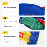 HKM-2456637 Fashionable Non-Constricting Spliced Pet Leash with Reflective Options in Yellow and Red
