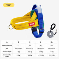 HKM-2456637 Fashionable Non-Constricting Spliced Pet Leash with Reflective Options in Yellow and Red