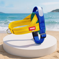 HKM-2456637 Fashionable Non-Constricting Spliced Pet Leash with Reflective Options in Yellow and Red
