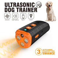 HKM-2457661 Handheld Ultrasonic Dog Trainer - V6 Orange, High-Power Bark Control Device