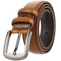 HKM-245843 Luxury Leather Belts for Men - Adjustable Strap with Classic Design