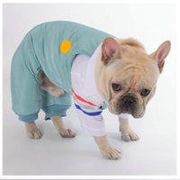 HKM-2459197 Teddy Dog Cotton Strap Pants in Bean Green, Grey, and Blue for All Sizes