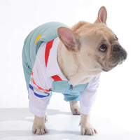 HKM-2459197 Teddy Dog Cotton Strap Pants in Bean Green, Grey, and Blue for All Sizes