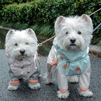 HKM-2460221 Waterproof Reflective Pet Raincoat for Dogs – Windproof with Full Package in Pink and Blue