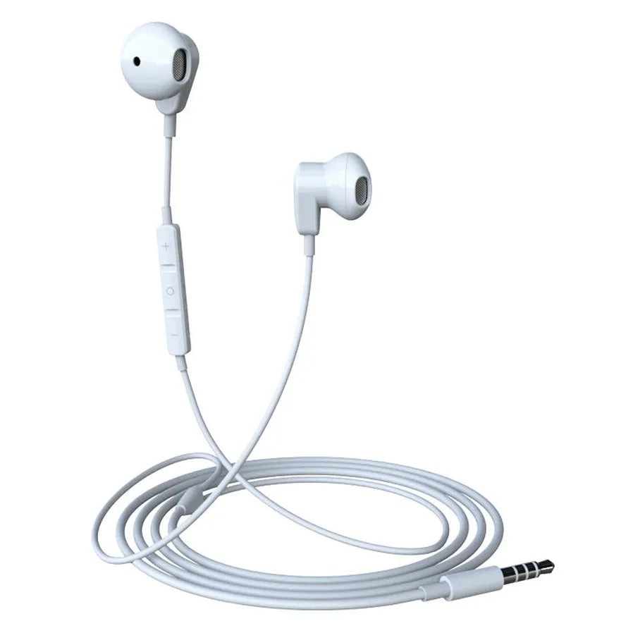 HKM-246035 3.5mm Wired HiFi Earphones with Microphone for iPhone and Samsung Devices
