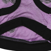 HKM-2460989 Light Purple Skull Print Cotton Vest for Dogs - Spring & Summer Fashion