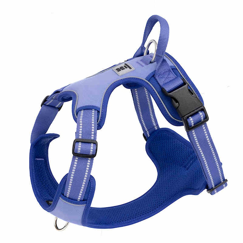 HKM-2461885 Pet Safety Vest with Adjustable Breast Strap and Hand Holding Rope - Available in Purple and Black